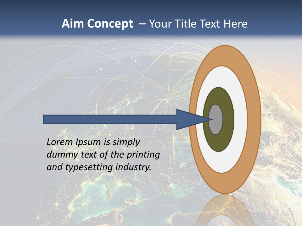 Continent Net Geography PowerPoint Template