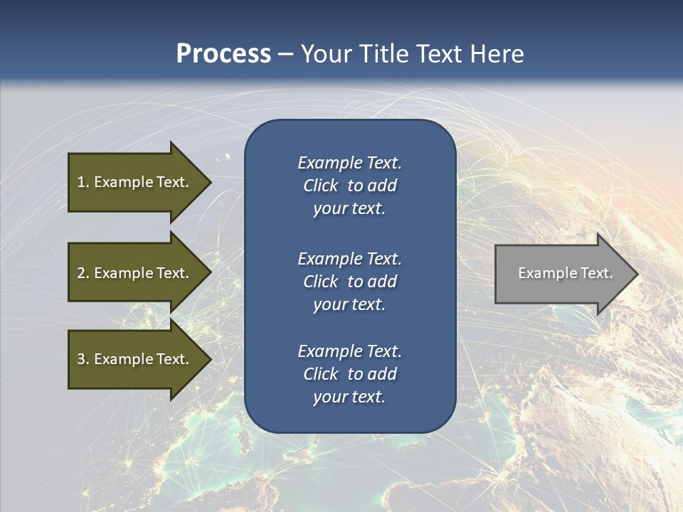 Continent Net Geography PowerPoint Template