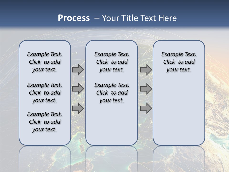 Continent Net Geography PowerPoint Template
