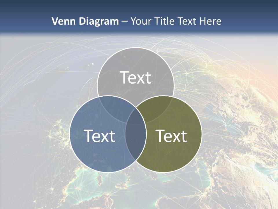 Continent Net Geography PowerPoint Template
