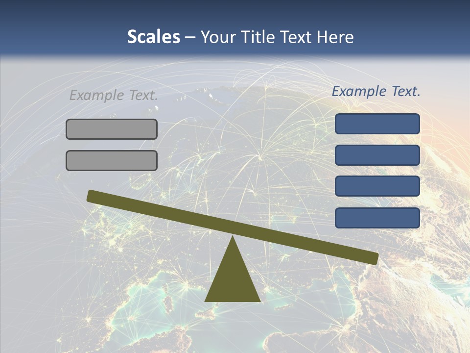 Continent Net Geography PowerPoint Template