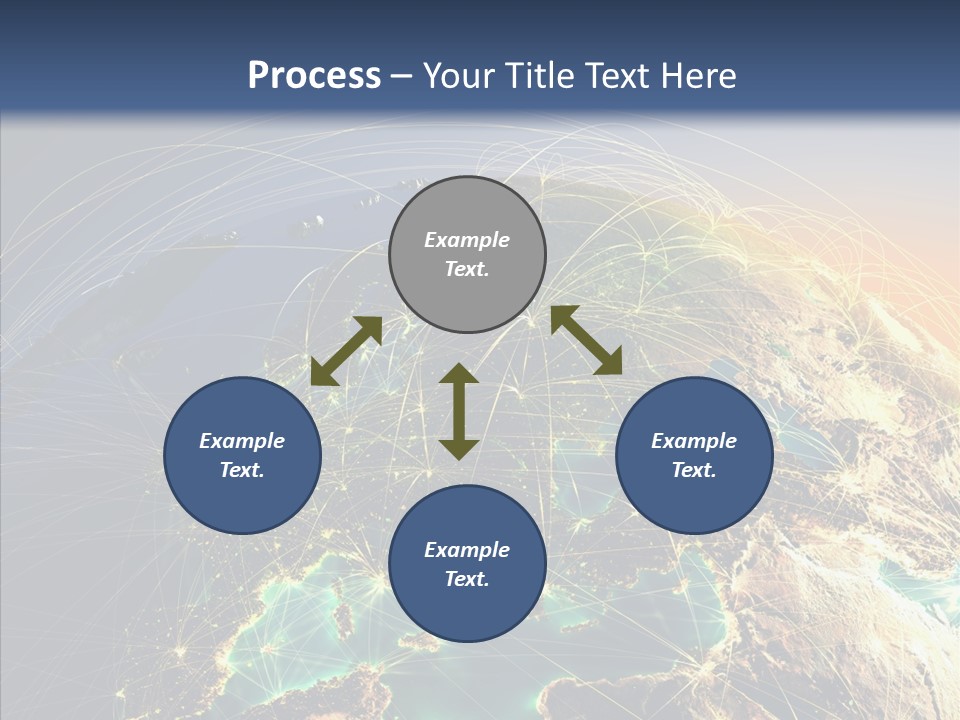 Continent Net Geography PowerPoint Template