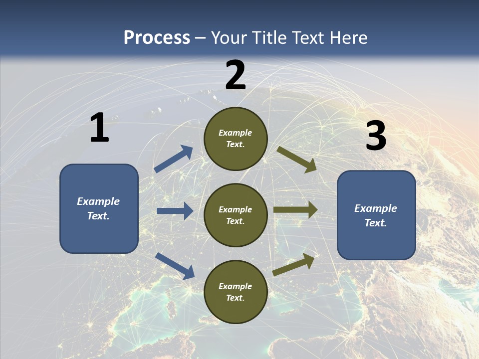Continent Net Geography PowerPoint Template