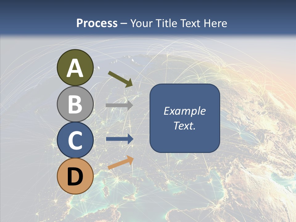 Continent Net Geography PowerPoint Template