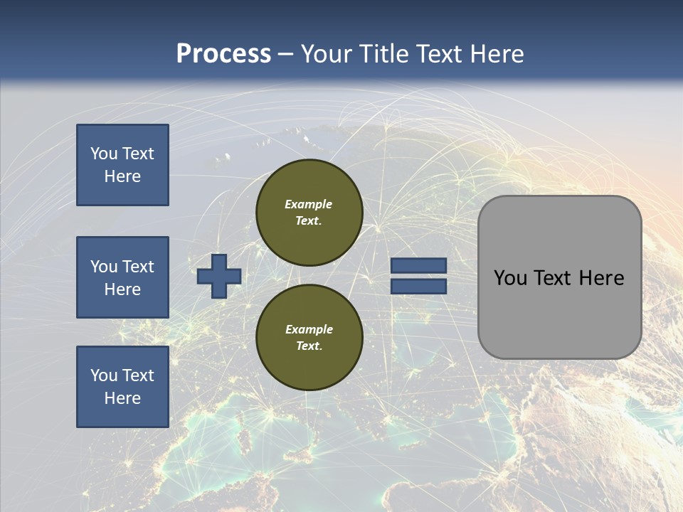 Continent Net Geography PowerPoint Template