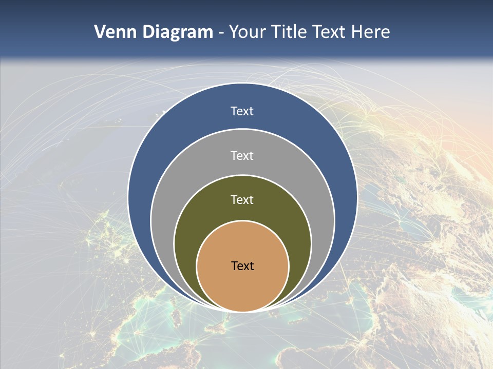Continent Net Geography PowerPoint Template