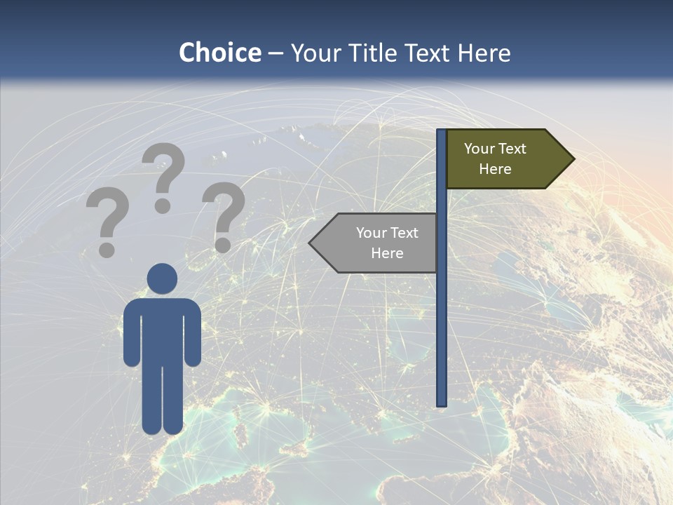Continent Net Geography PowerPoint Template