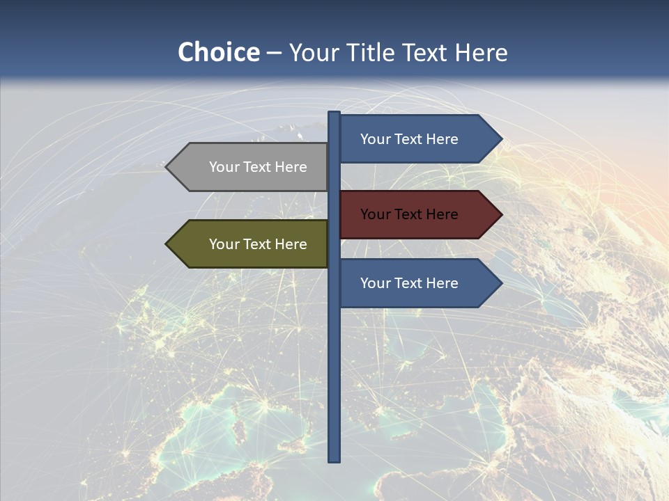 Continent Net Geography PowerPoint Template