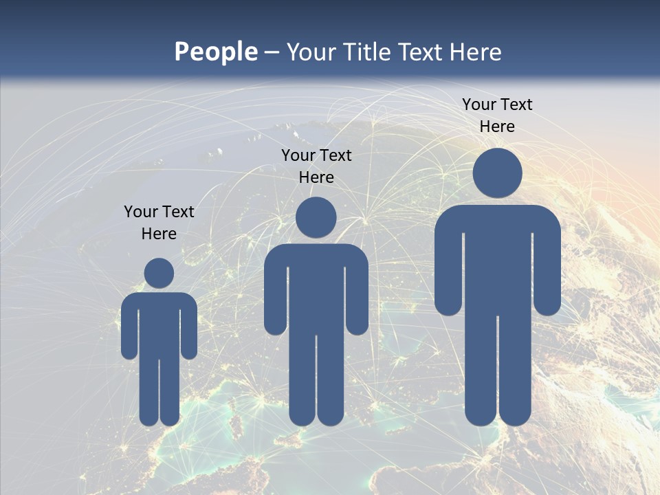Continent Net Geography PowerPoint Template