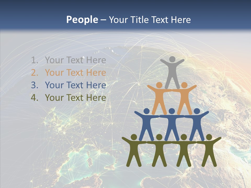 Continent Net Geography PowerPoint Template