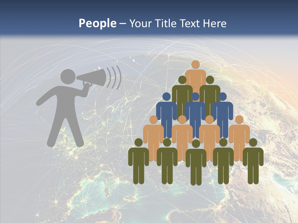 Continent Net Geography PowerPoint Template