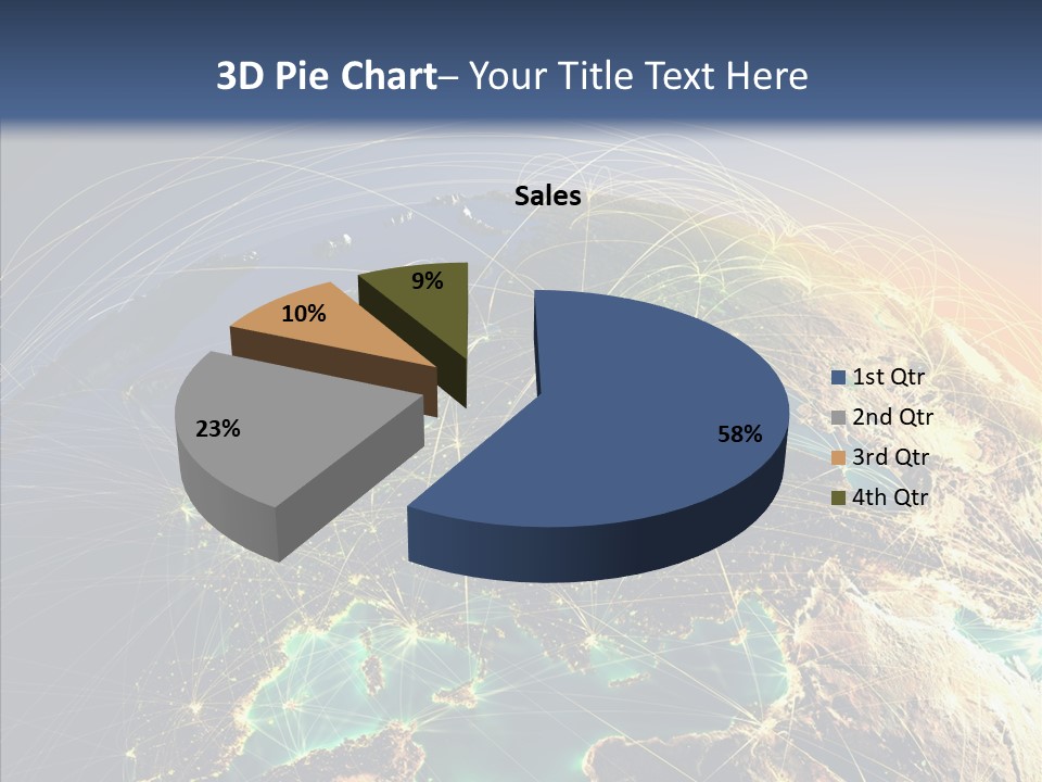 Continent Net Geography PowerPoint Template