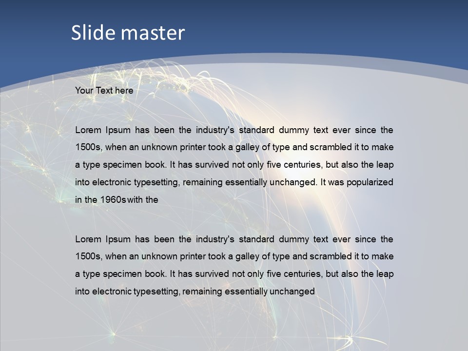 Navigate Connection Space PowerPoint Template