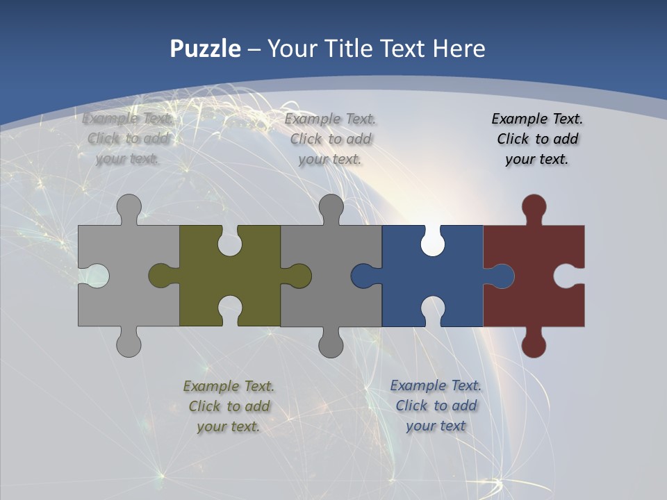Navigate Connection Space PowerPoint Template