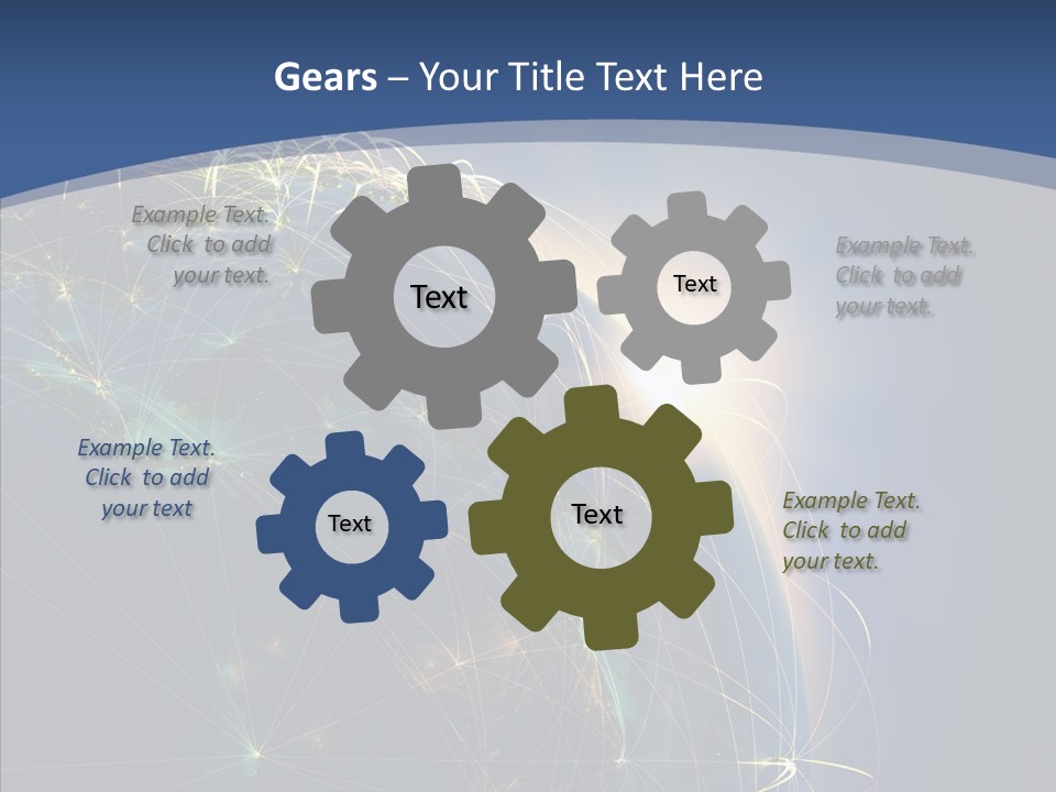 Navigate Connection Space PowerPoint Template