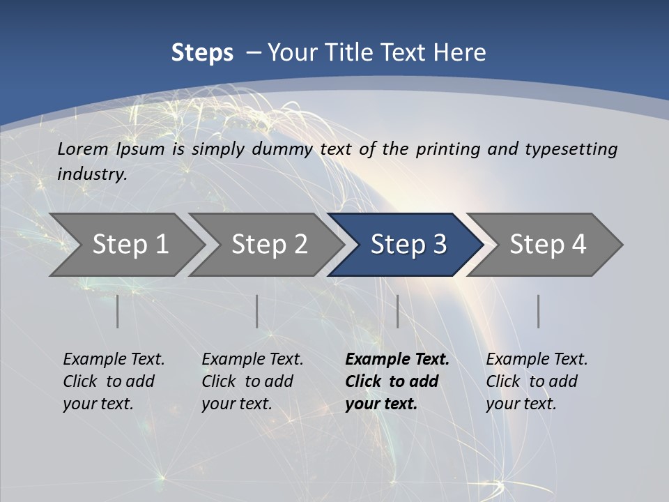 Navigate Connection Space PowerPoint Template