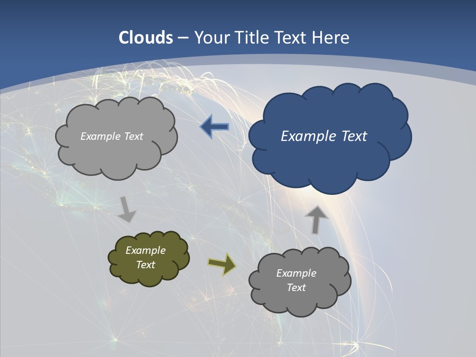 Navigate Connection Space PowerPoint Template