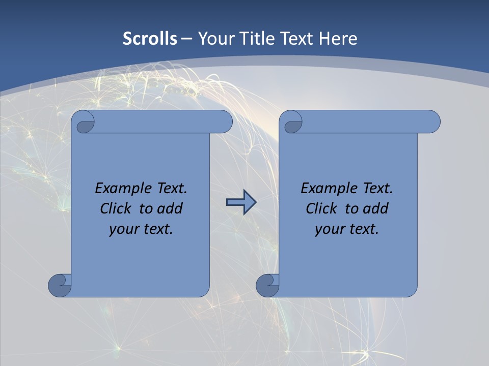 Navigate Connection Space PowerPoint Template