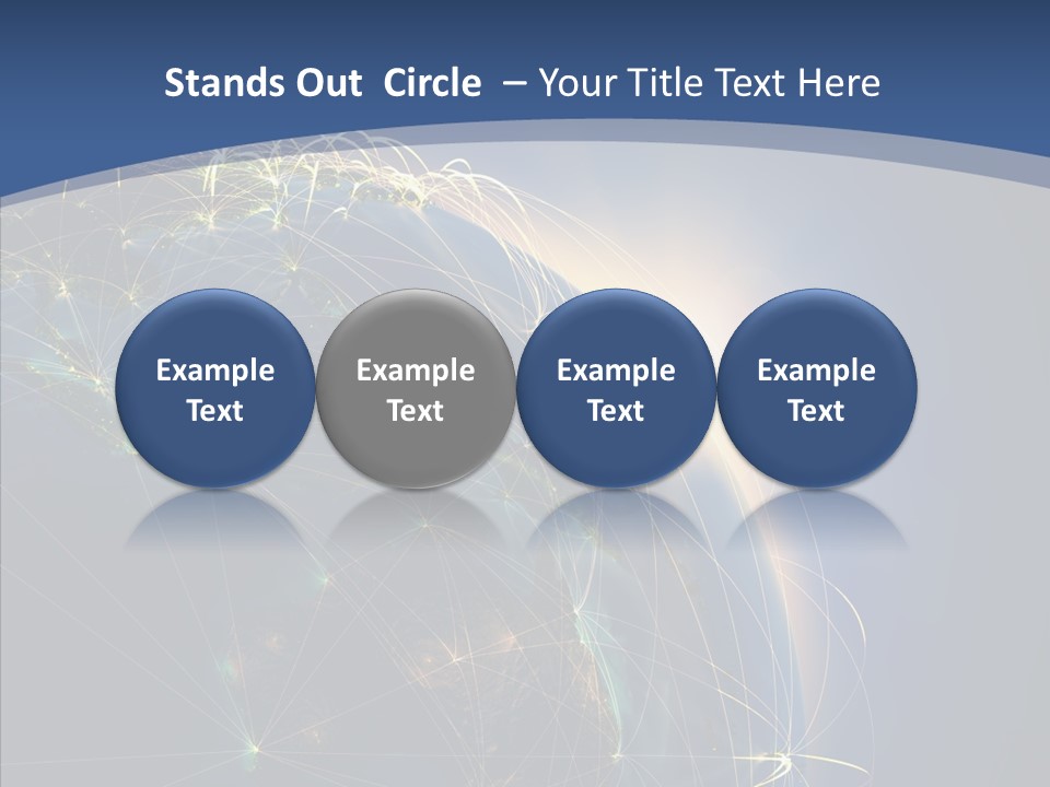Navigate Connection Space PowerPoint Template