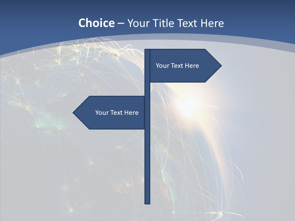Navigate Connection Space PowerPoint Template