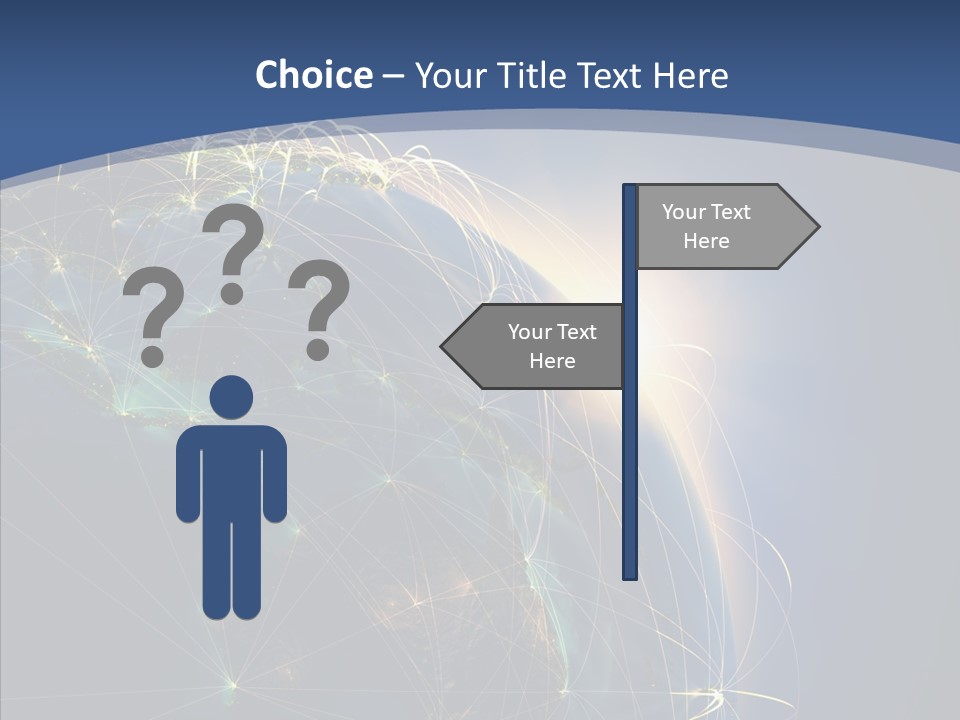 Navigate Connection Space PowerPoint Template
