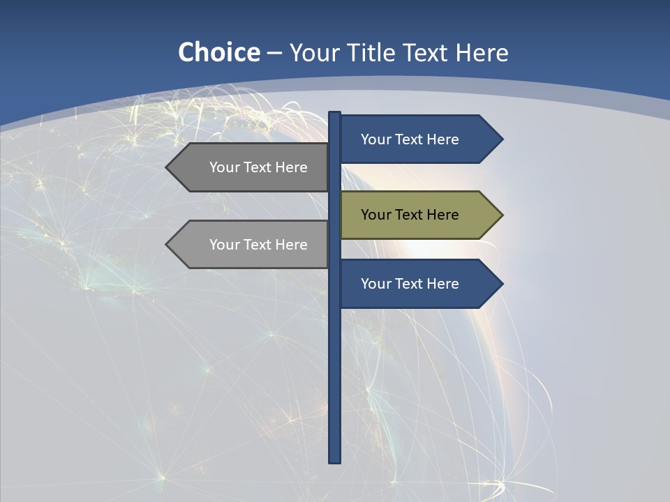 Navigate Connection Space PowerPoint Template