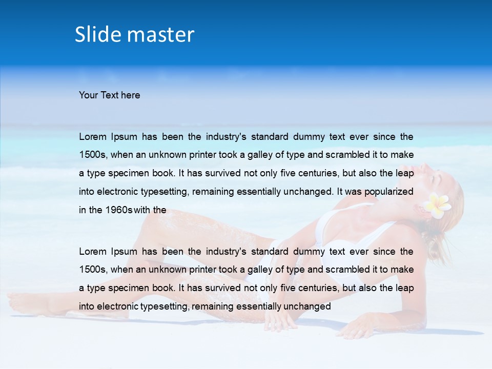 Tropical Sexy Relax PowerPoint Template