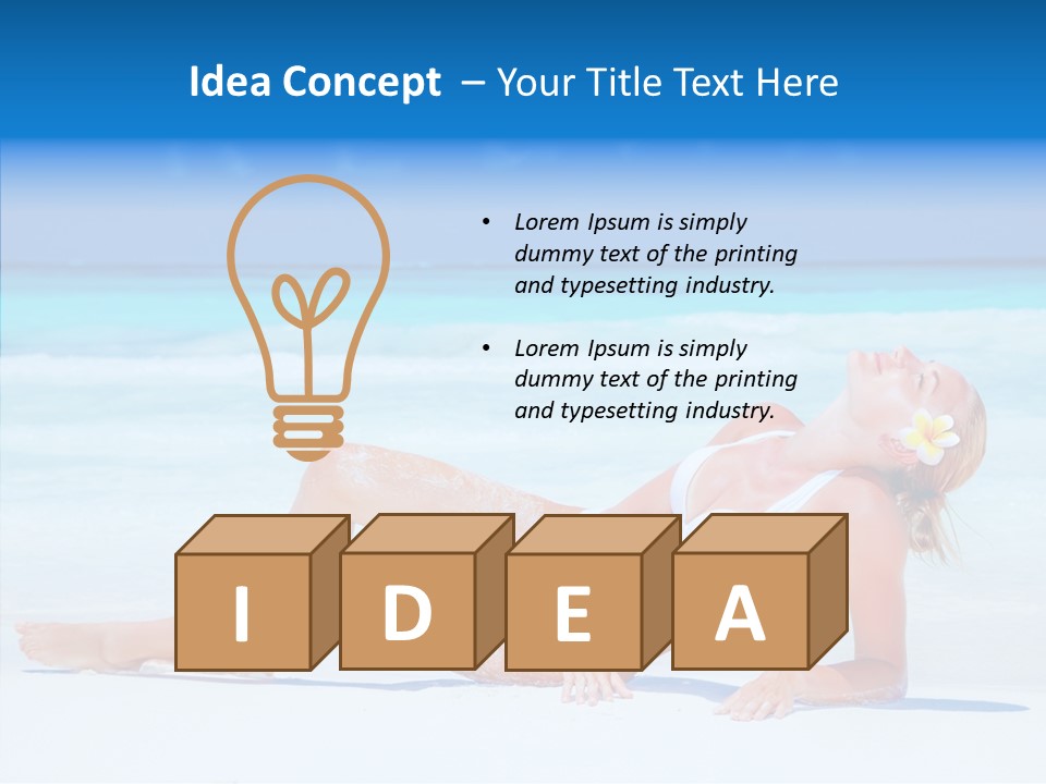 Tropical Sexy Relax PowerPoint Template