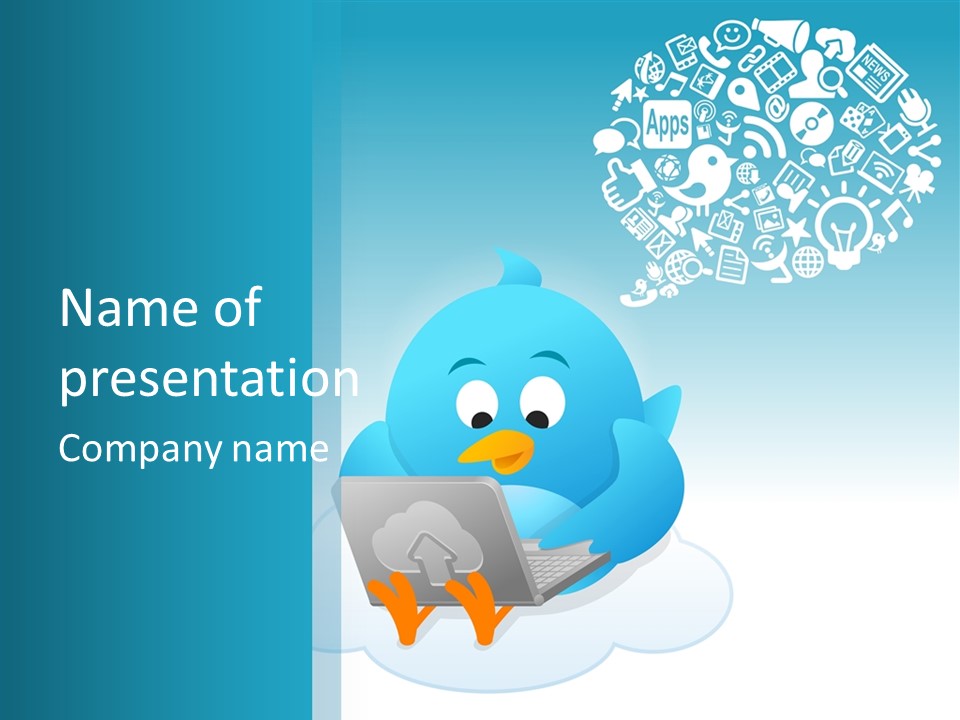 Social Bird Idea PowerPoint Template