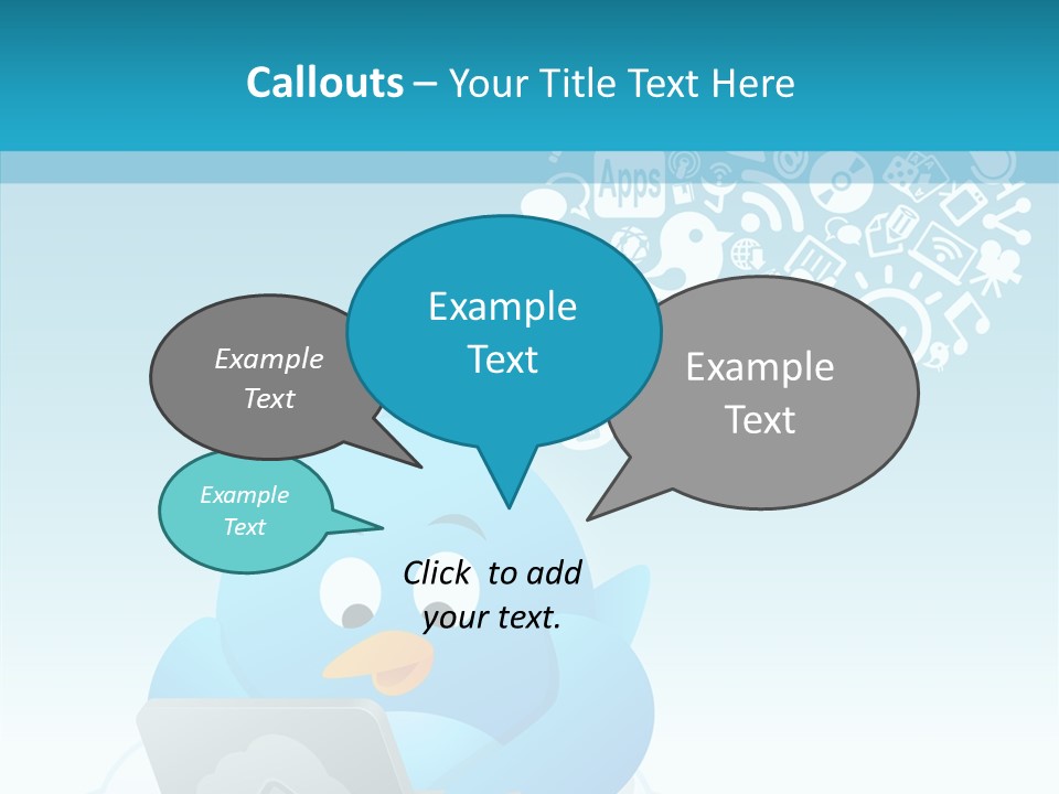 Social Bird Idea PowerPoint Template