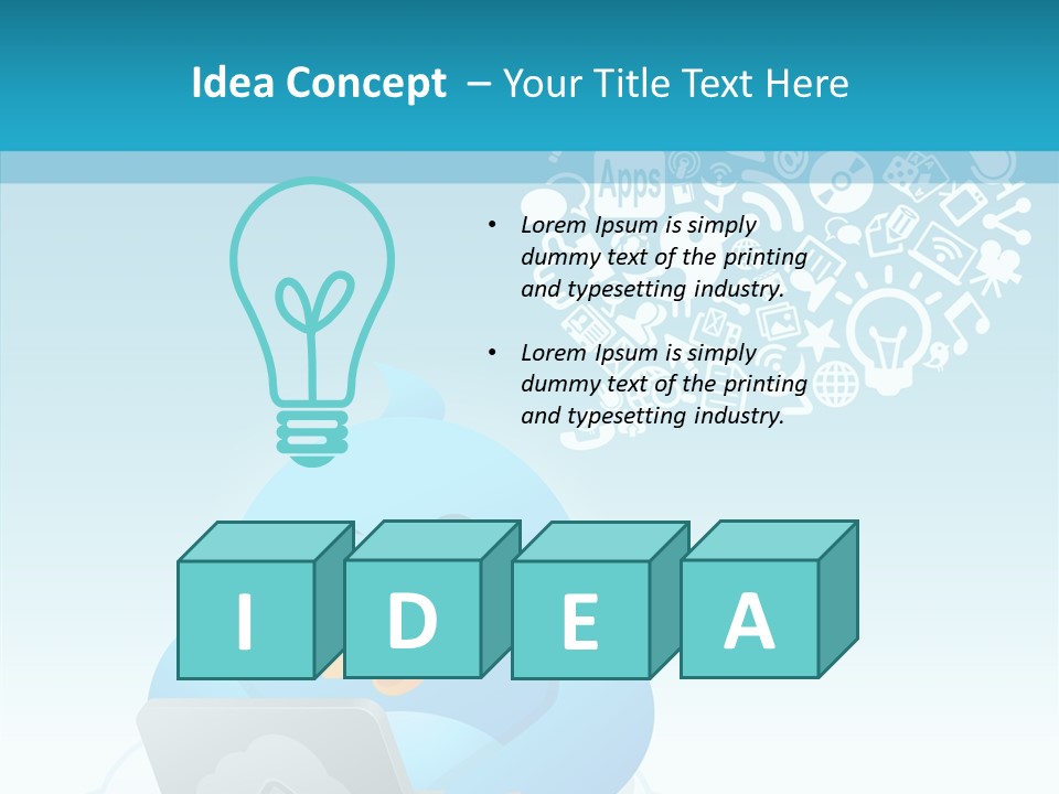 Social Bird Idea PowerPoint Template