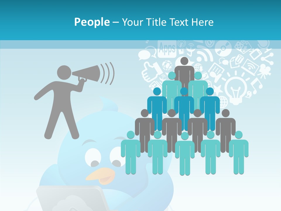 Social Bird Idea PowerPoint Template