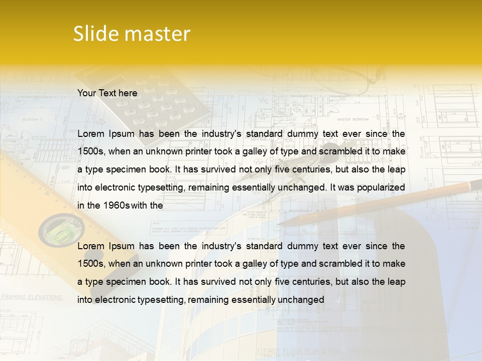 Architect Architectural Idea PowerPoint Template