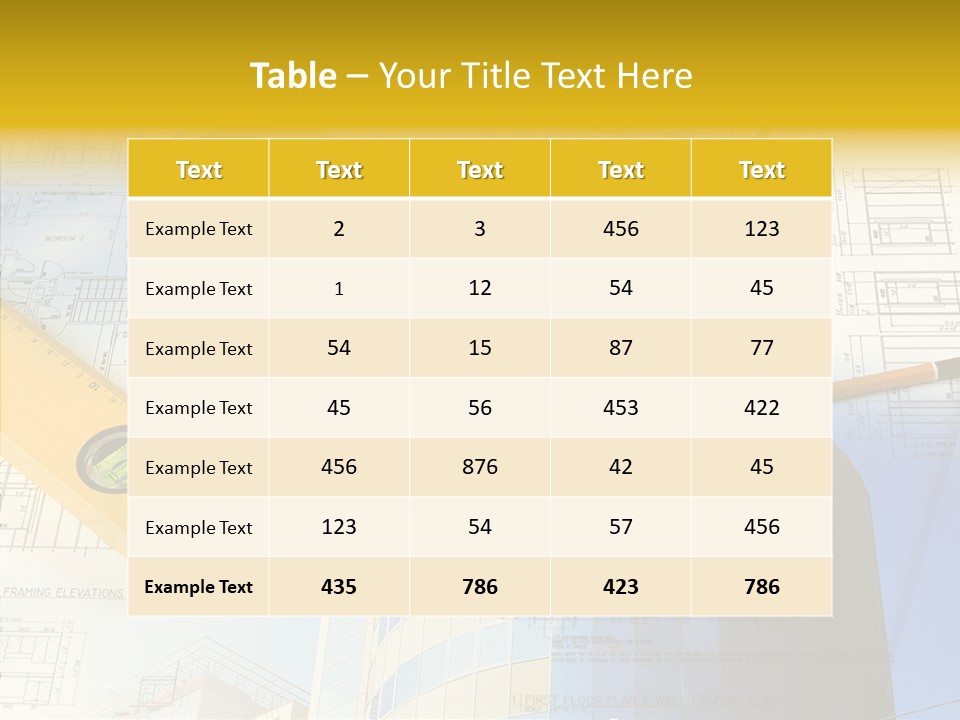 Architect Architectural Idea PowerPoint Template