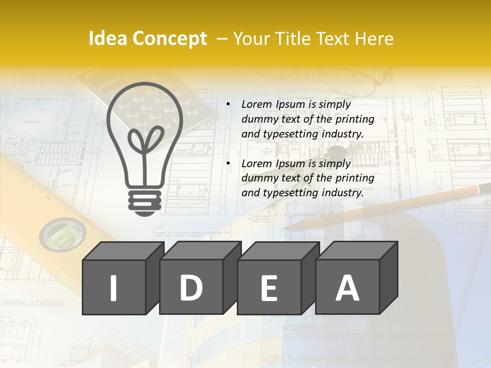 Architect Architectural Idea PowerPoint Template