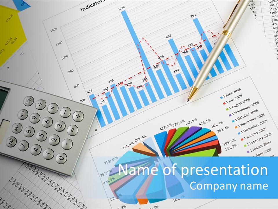 Stock Print Statistically PowerPoint Template