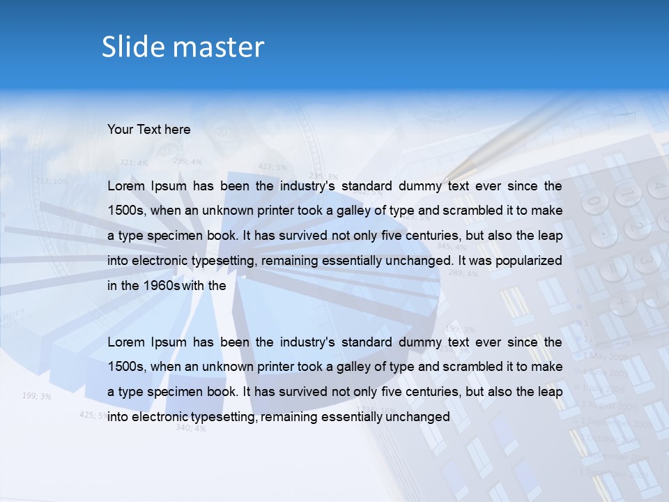 Stock Earnings Statistical PowerPoint Template