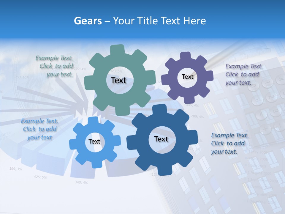 Stock Earnings Statistical PowerPoint Template