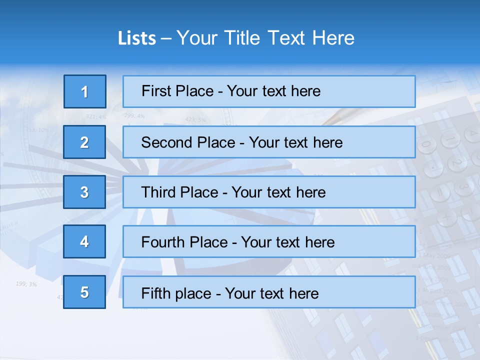 Stock Earnings Statistical PowerPoint Template