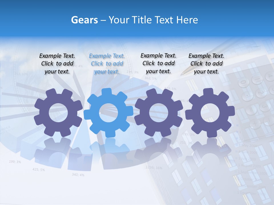 Stock Earnings Statistical PowerPoint Template