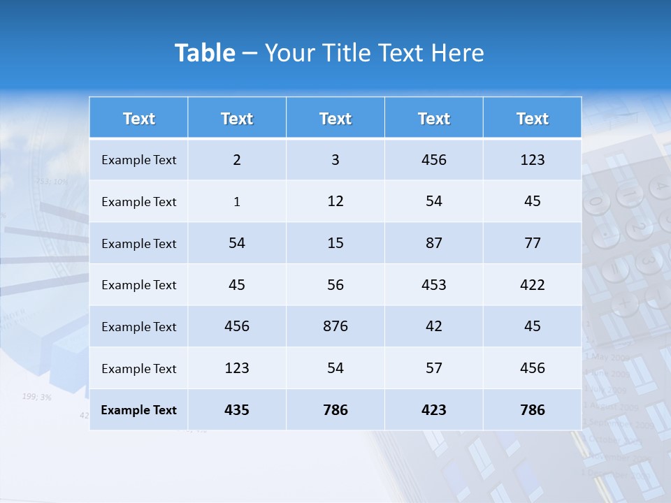 Stock Earnings Statistical PowerPoint Template