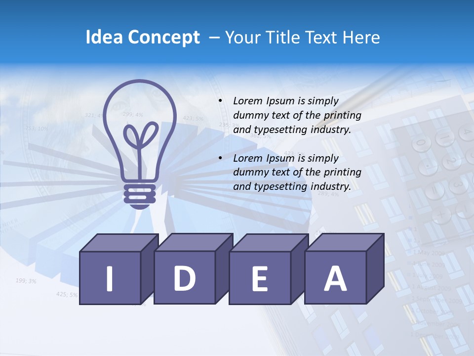 Stock Earnings Statistical PowerPoint Template
