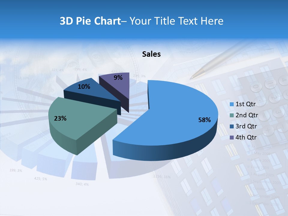 Stock Earnings Statistical PowerPoint Template