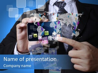 Screen Multimedia Connect PowerPoint Template