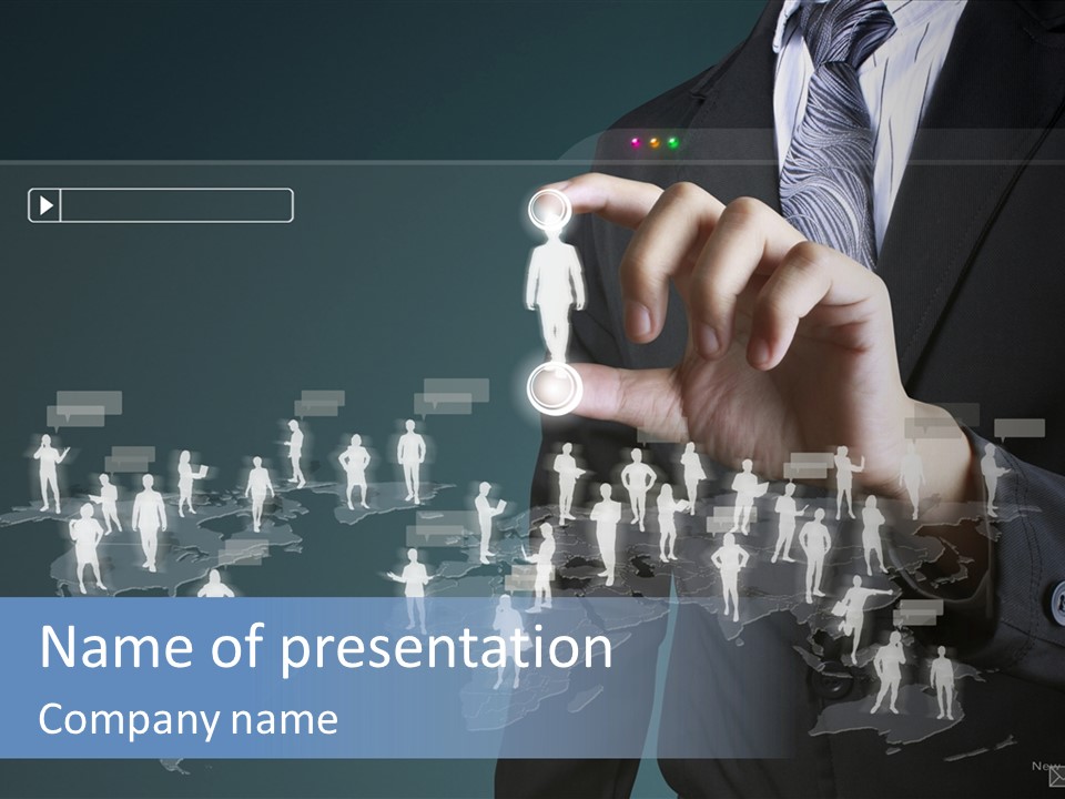 Connect Circle Information PowerPoint Template