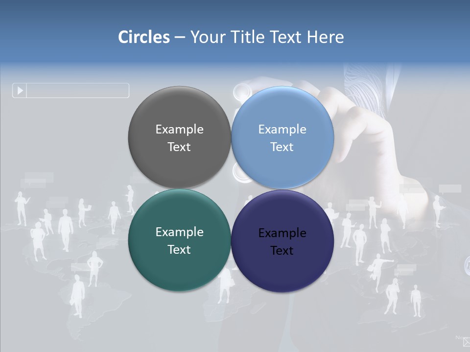 Connect Circle Information PowerPoint Template