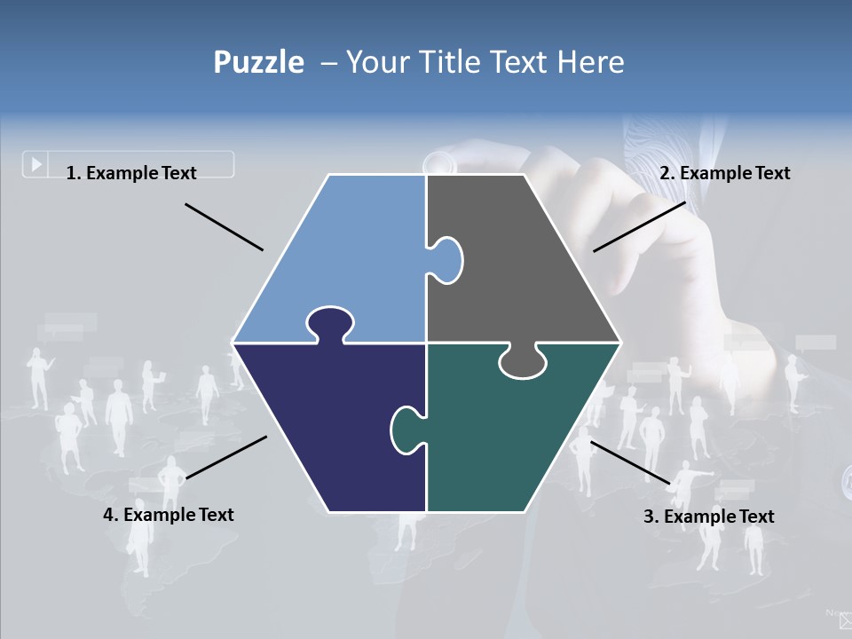 Connect Circle Information PowerPoint Template