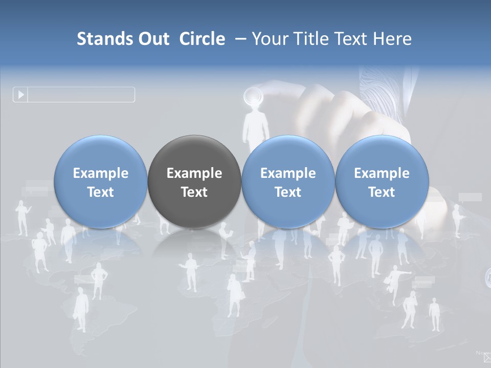 Connect Circle Information PowerPoint Template