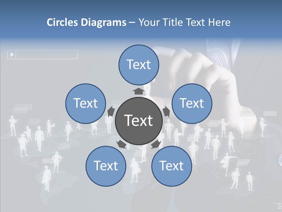 Connect Circle Information PowerPoint Template
