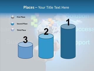 Heart Life Blue PowerPoint Template